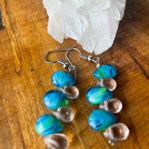 Turquoise stone earrings